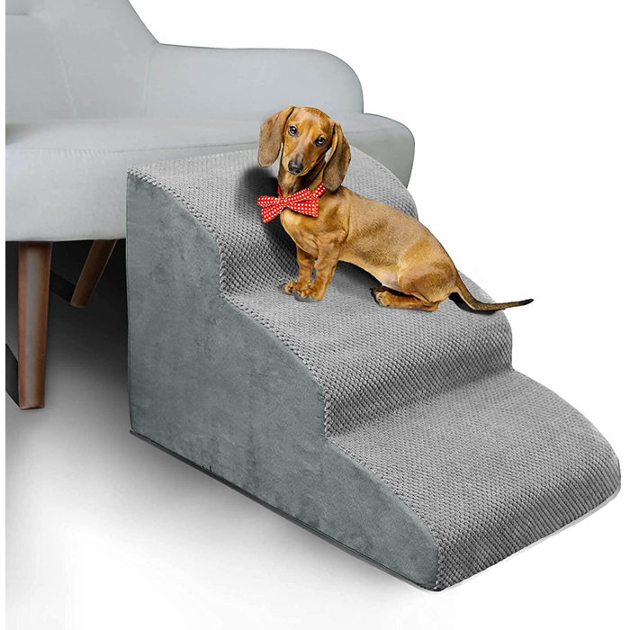 Tucker Murphy Pet™ Density Foam Dog Stairs Ramps,NonSlip Pet Steps For